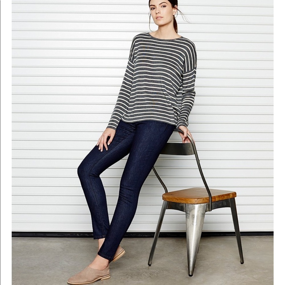 NEW • Eileen Fisher • Slim Ankle Jeans Stretch 6
